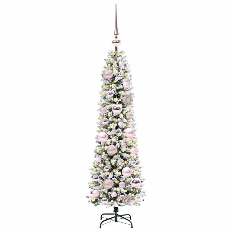 Árbol de Navidad - Árbol navideño artificial con 150 LED verde y 120 cm