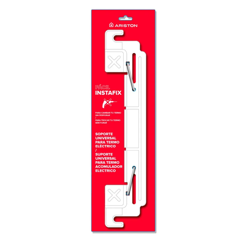 Ariston Instafix, Soporte Universal para termos electricos, Color Blanco - Baño