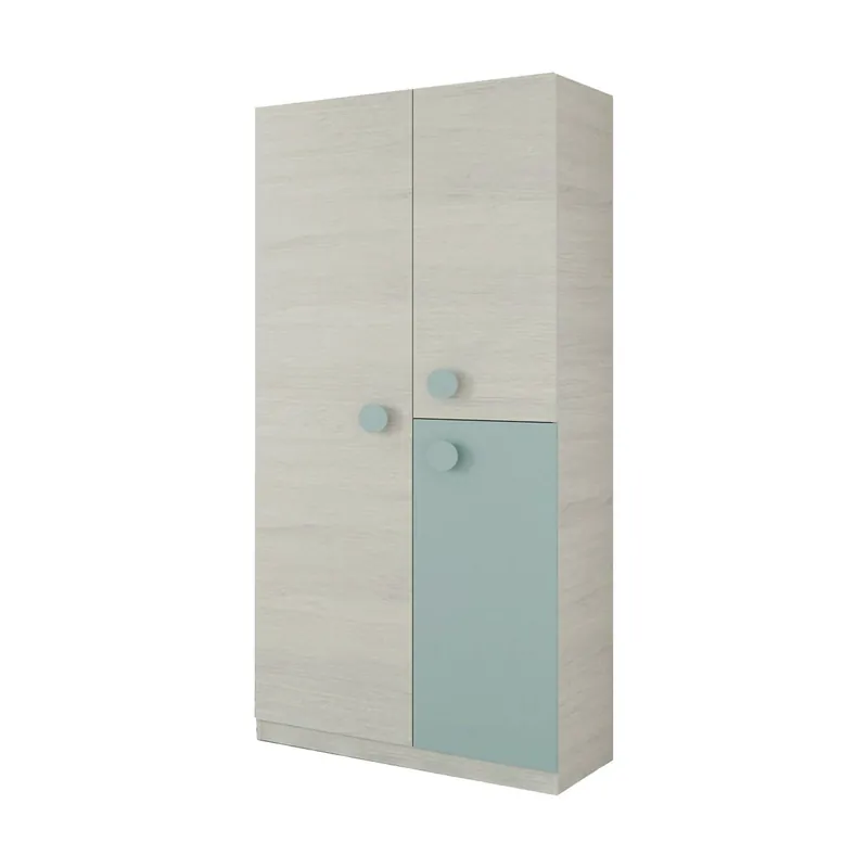 Armário de 3 portas com efeito madeira - Muebles