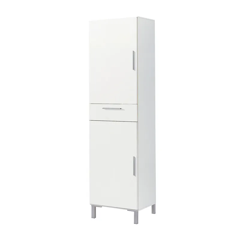 Armario Auxiliar Multiusos de hogar color blanco de medidas 188x42x35 cm - Muebles