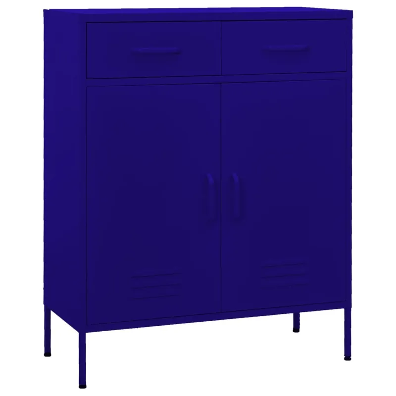 vidaXL Armario almacenamiento acero blanco 80x35x101,5 cm - Muebles