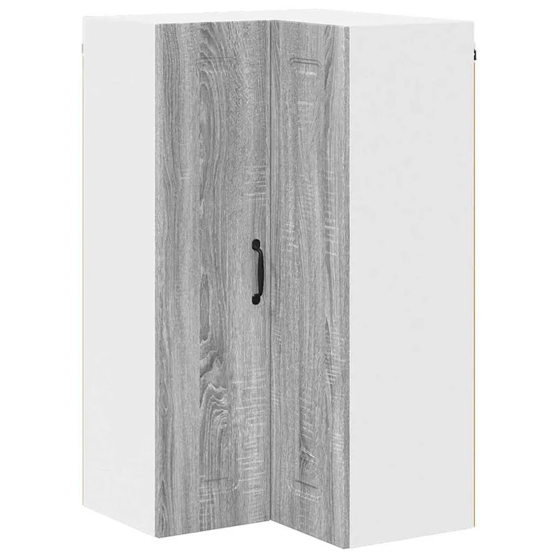 Armario de cocina de pared - Mueble cocina con estante Negro 57 x 57 x 100 cm