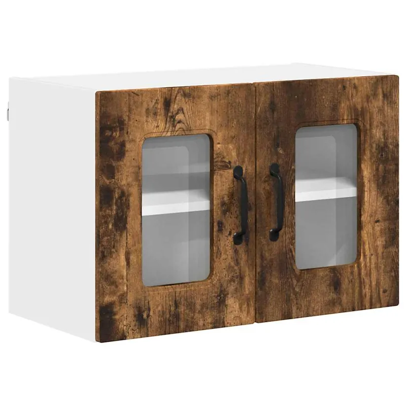 Armario de cocina de pared - Mueble cocina Gris Concreto 60 x 31 x 40 cm