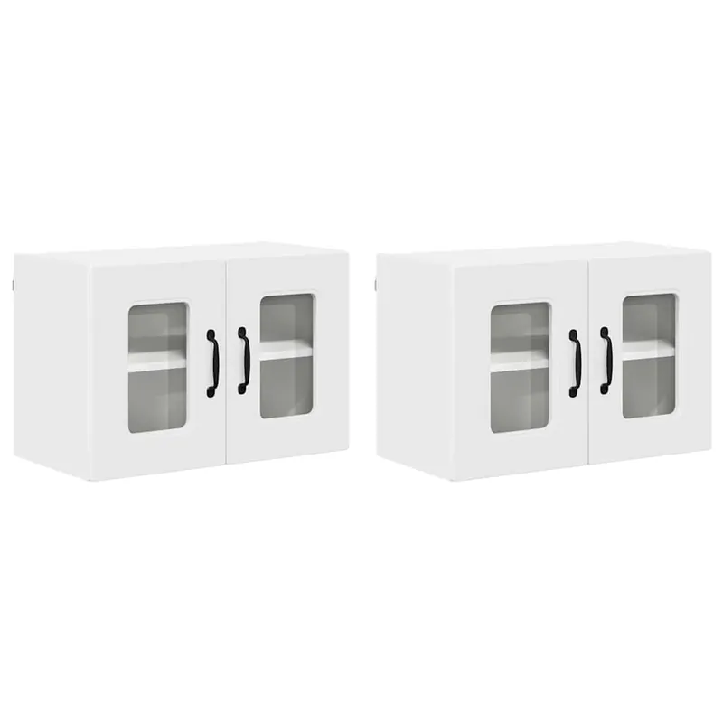 Armario de cocina de pared - Mueble cocina con estante 2 pcs 60 x 31 x 40 cm