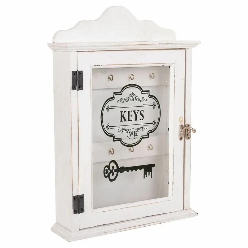 Armario de llaves Alexandra House Living Blanco 7 x 36 x 25 cm - Muebles