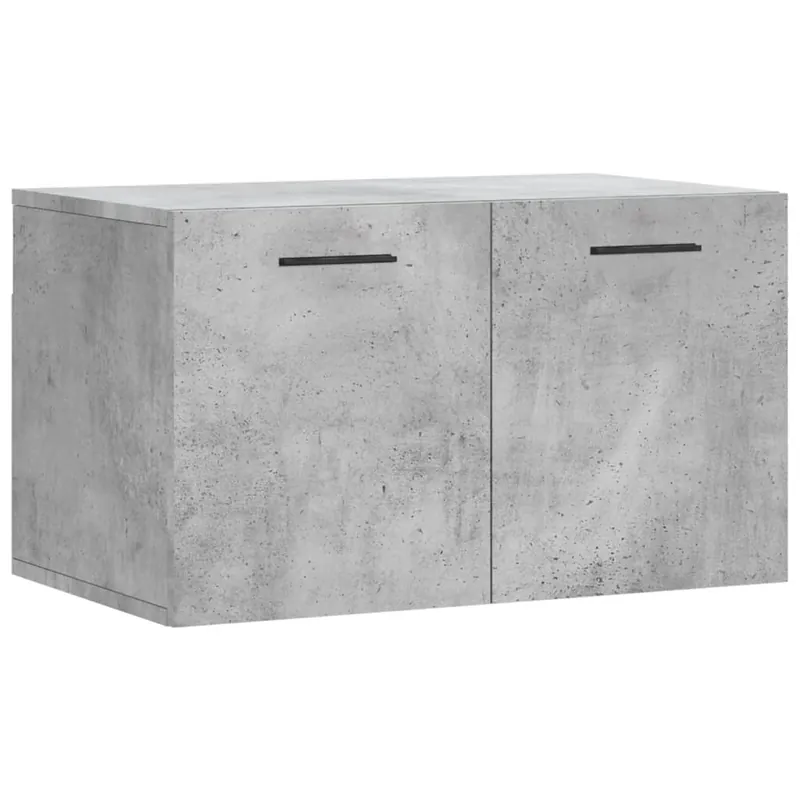 vidaXL Armario de pared madera ingeniería gris hormigón 60x36,5x35 cm - Muebles