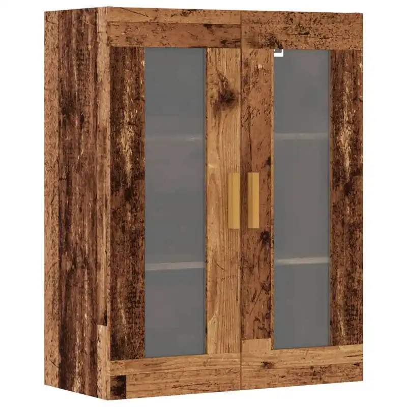 vidaXL Armario colgante de pared gris hormigón 69,5x34x90 cm - Muebles