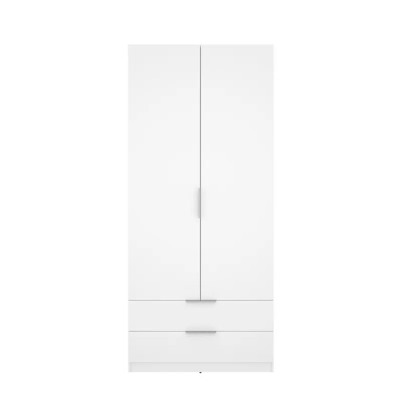 Armario 2 Puertas 2 cajones Emax - Blanco - Alto 203 x Ancho 91 x Prof 51 cm - Homekit