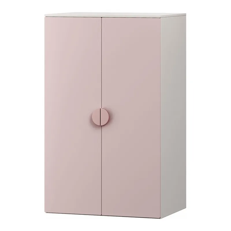 Armario ropero infantil Sandnes 123x60x40 cm - Blanco/Verde menta [en.casa]