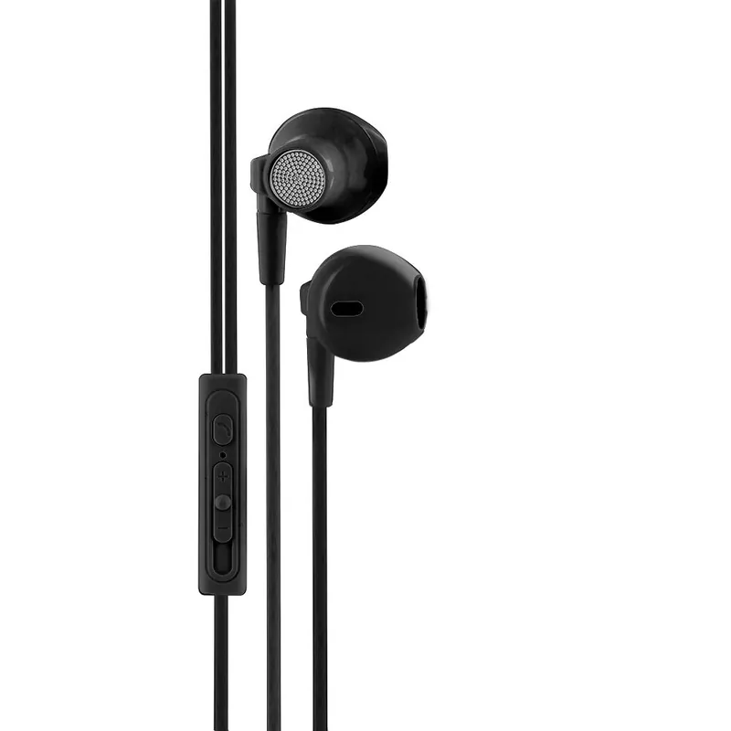 Auriculares con Cable y microfono 1,2 Metros Jack de 3,5 mm Negro Mooov 493165 - Electrónica