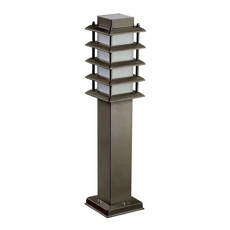 baliza para exterior metal color marron serie siljan 10cm - Decoración