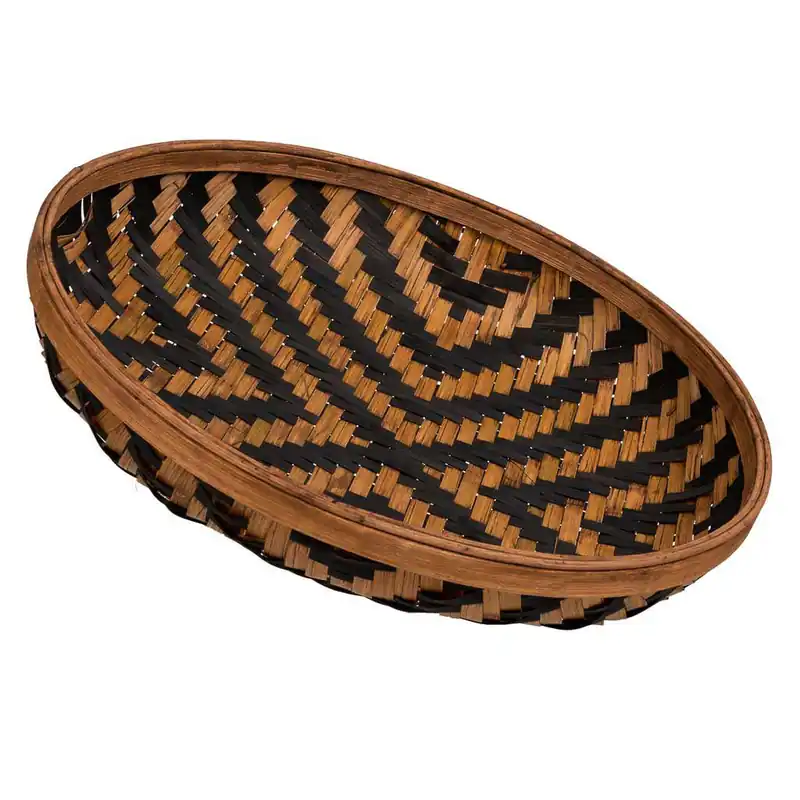 Bandeja de bambú marrón d41x7,5 - Cocina