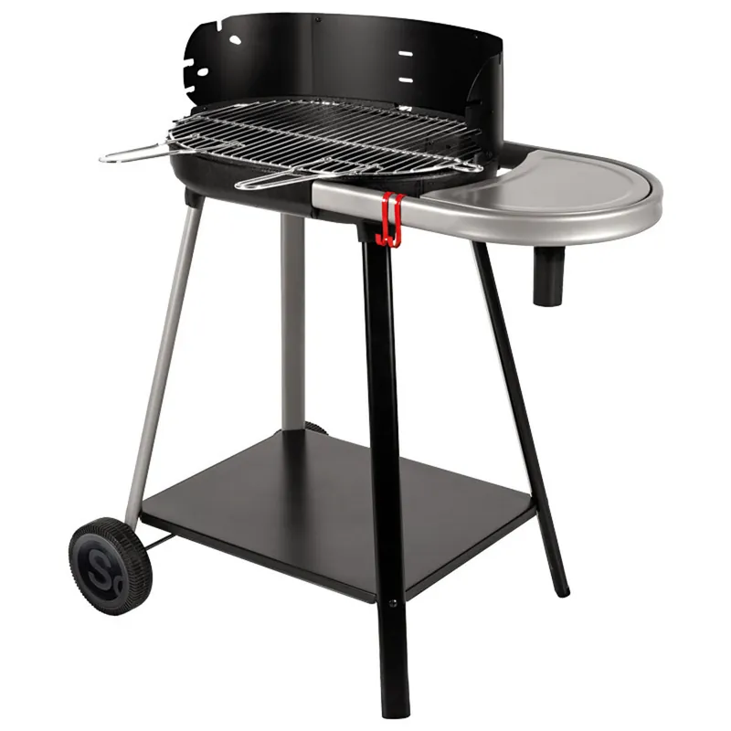 Barbacoa de carbón Vulcano 2000 con cuba de hierro fundido y parrilla de acero cromado - Jardín