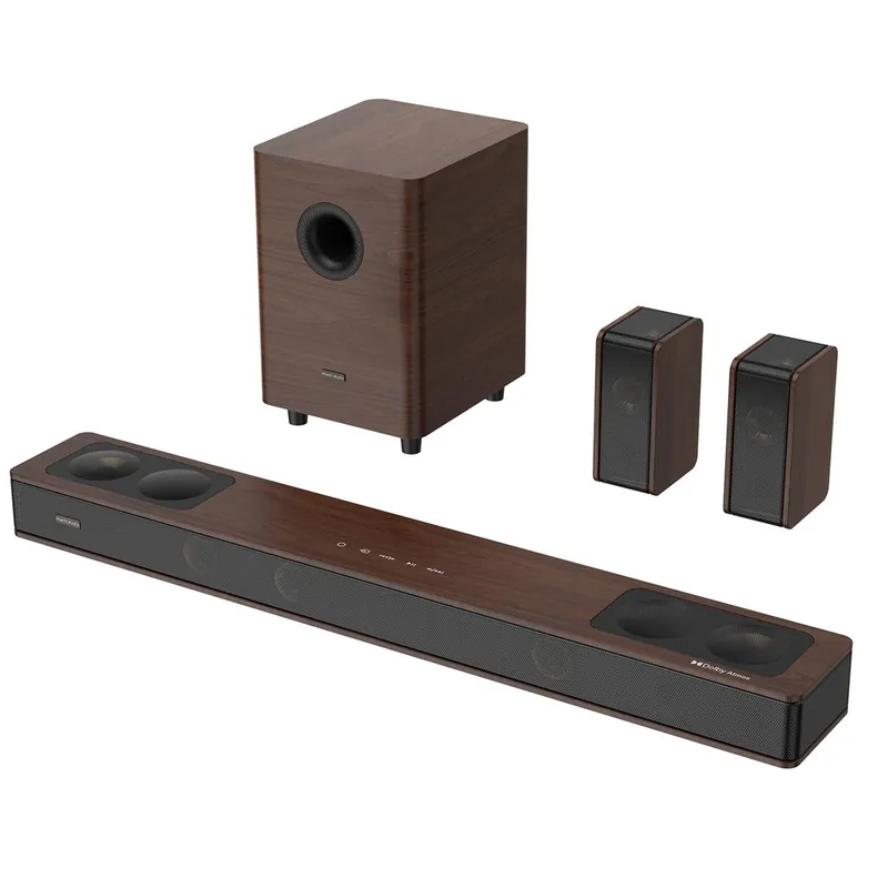 Barra de sonido para TV | Hiwill-Audio A534 800W 5.3.4 Dolby Atmos - Marrón Oscuro