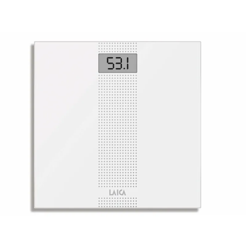 Báscula Digital de Baño LAICA PS1054 Blanco Vidrio 150 kg - Electrodomésticos