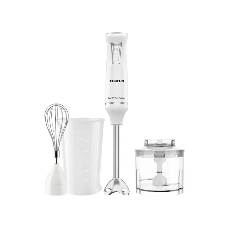 Batidora de mano Taurus Bapi 750 Pure Plus 750W 20 velocidades blanco - Electrodomésticos