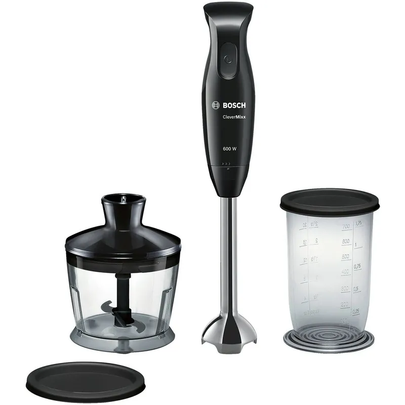 Batidora Picadora BOSCH MSM2620B CleverMixx Negro 600 W - Electrodomésticos