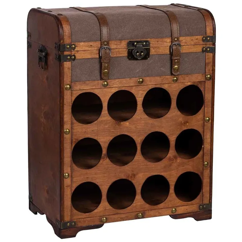Baul botellero de madera 45x28x59h cm - Cocina