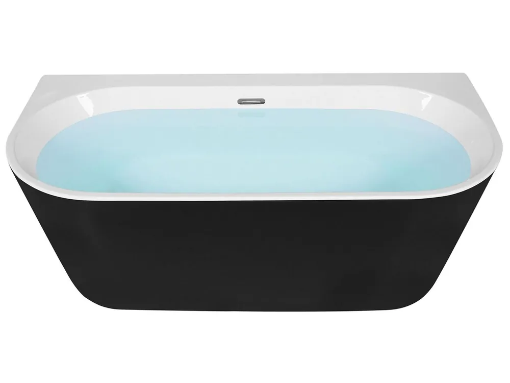 Bañera HARVEY 170 x 80 cm Negro/Blanco - Baño