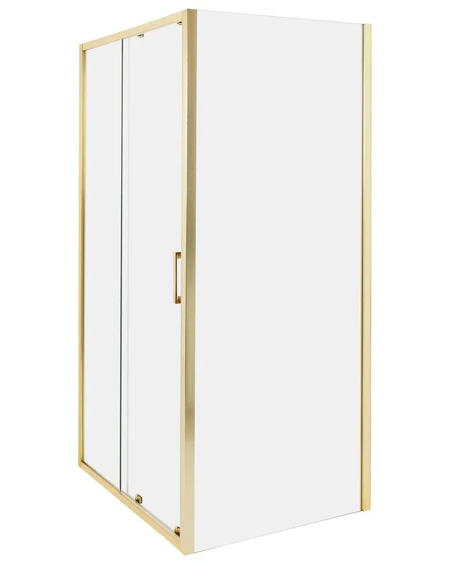 Cabina de ducha YORO 80 x 100 x 185 cm Dorado - Baño