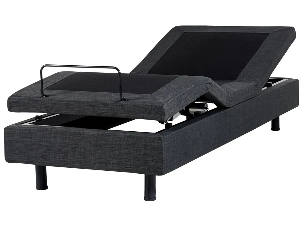 Cama ajustable sin cabecero Tela DUKE 80 x 200 cm Beige - Descanso