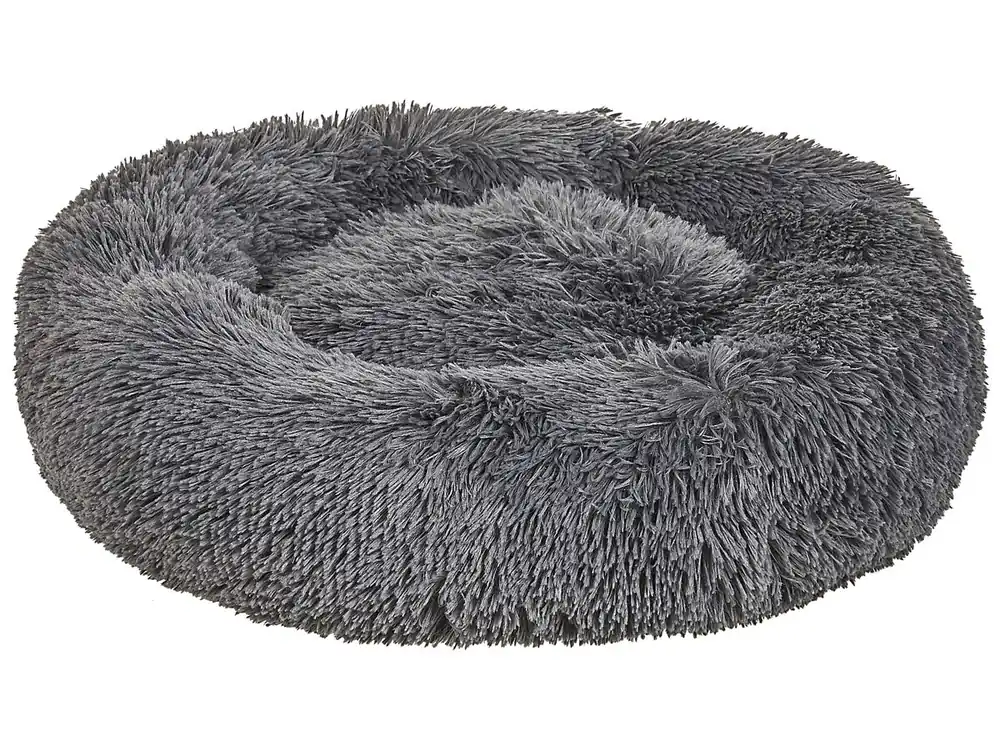 Cama para mascotas KULU Pelo sintético Gris oscuro - Jardín
