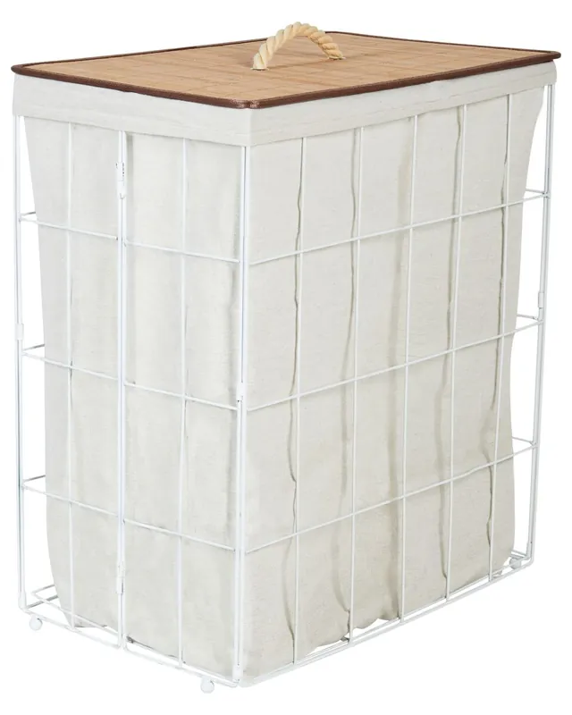 Cesta MIRISSA Metal Blanco - Baño