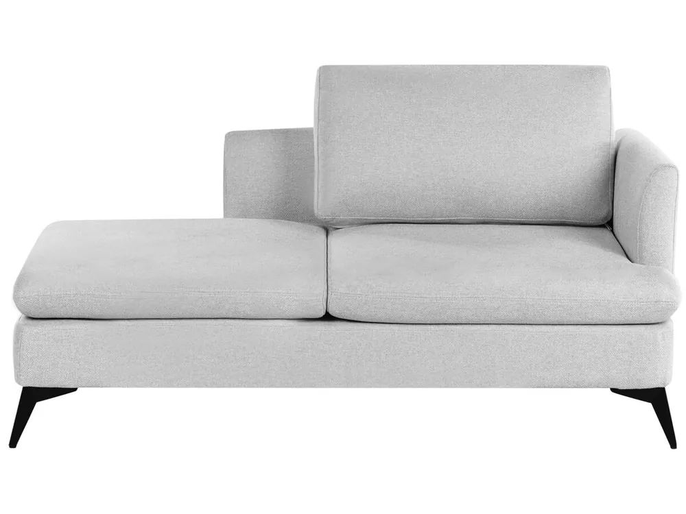 Chaise longue derecho SIEVOZ Tela Gris claro - Sofás sillones puffs