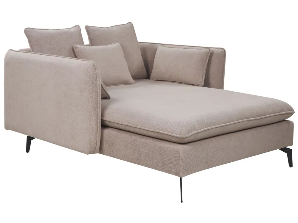 Chaise longue CHARMES Tela Beige claro - Sofás sillones puffs