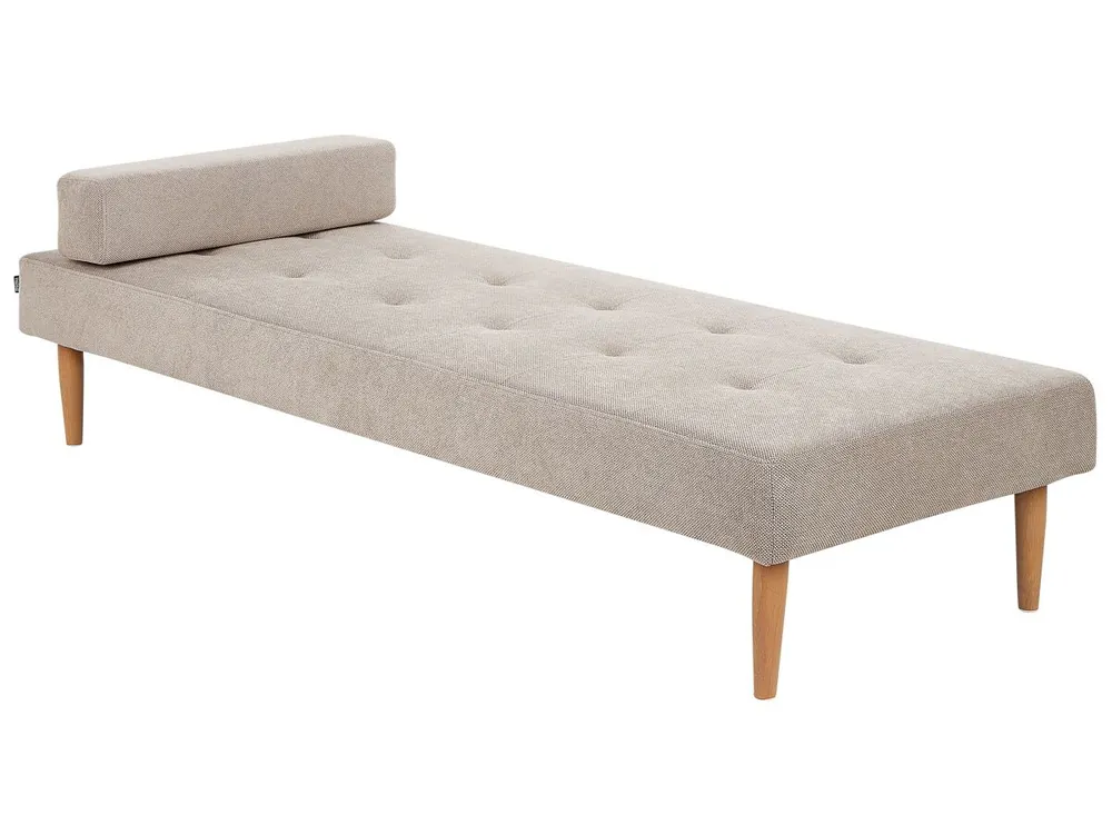 Chaise longue NIORT Tela Beige - Sofás sillones puffs