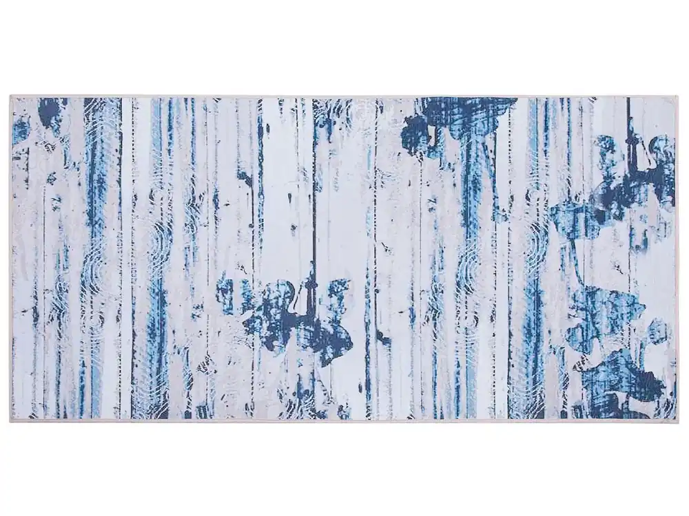 Alfombra BURDUR Azul 80 x 150 cm - Textil