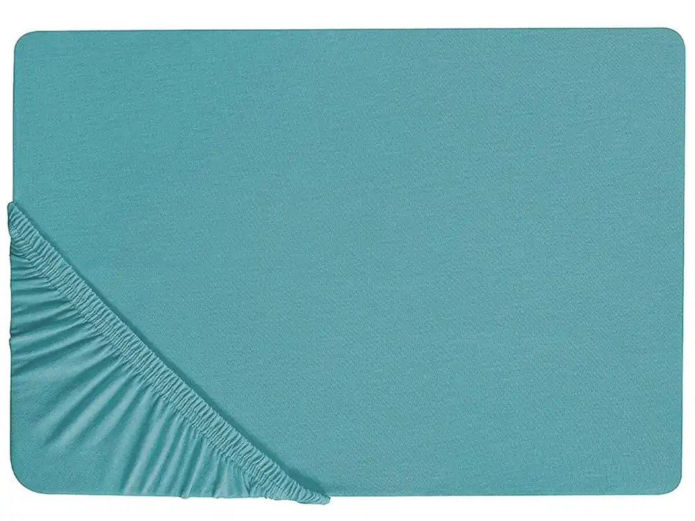 Sábana bajera HOFUF Algodón 90 x 200 cm Turquesa - Textil
