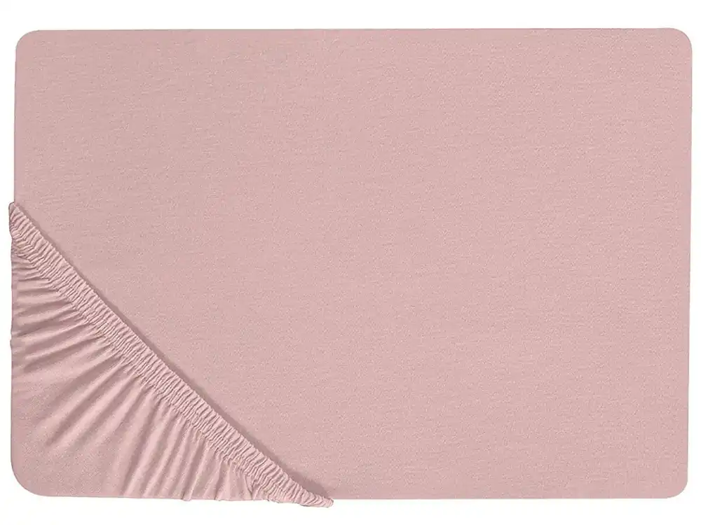 Sábana bajera HOFUF Algodón 90 x 200 cm Rosa - Textil