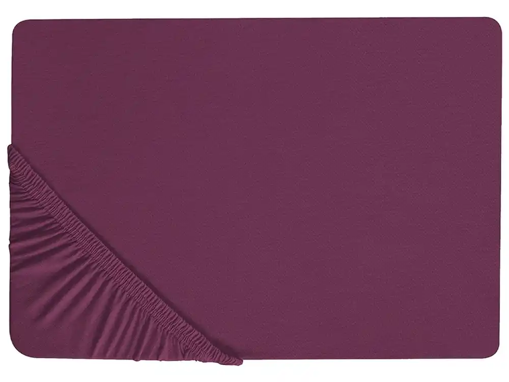 Sábana bajera JANBU Algodón 90 x 200 cm Borgoña - Textil