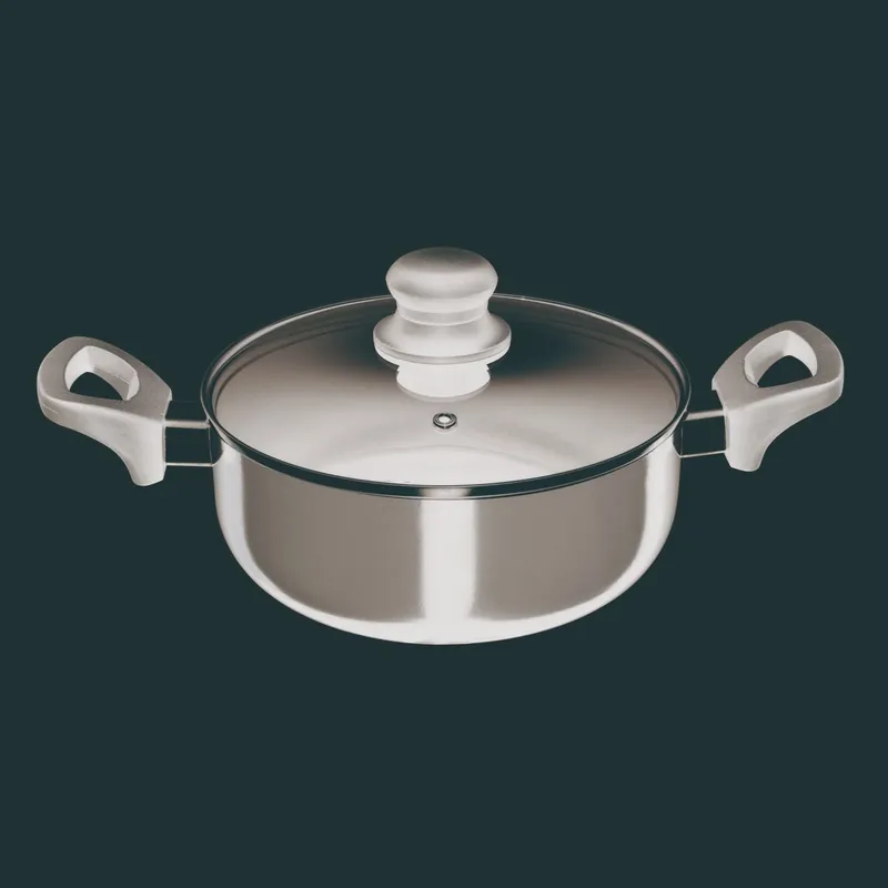 Cacerola de Ø24x10cm de 4,3L en aluminio prensado con tapa - PIXEL Chef Sauce