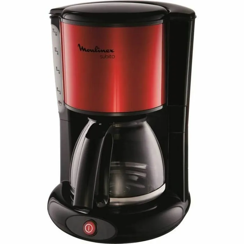 Cafetera Eléctrica Moulinex FG360D11 Rojo 1000 W - Electrodomésticos