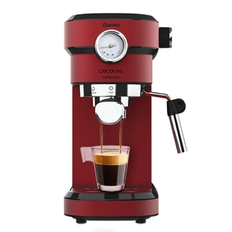 Cafetera espresso Cecotec Cafelizzia 790 Shiny Pro rojo - Electrodomésticos