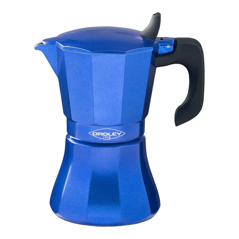 Cafetera Italiana Oroley Petra 9 Tazas Azul Aluminio - Cocina