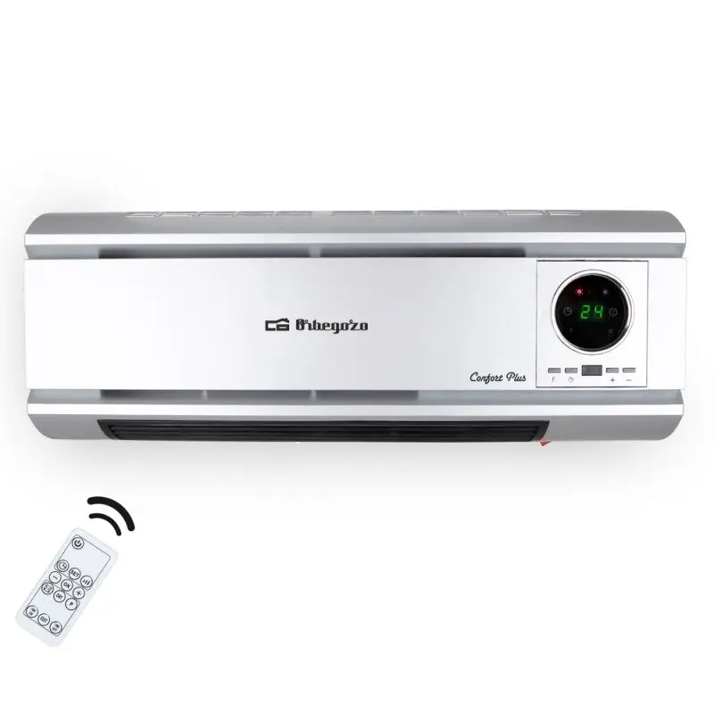 Calefactor cerámico de pared Orbegozo SP6500 2000W programable 52 cm - Electrodomésticos
