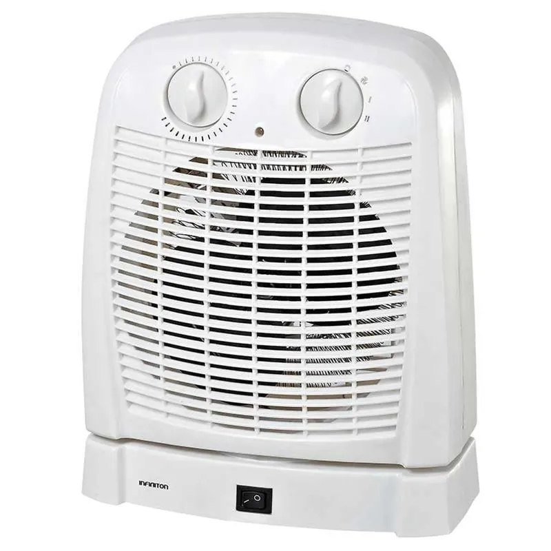 Calefactor oscilador HBR-R350 Infiniton 2000W 2 niveles de potencia blanco