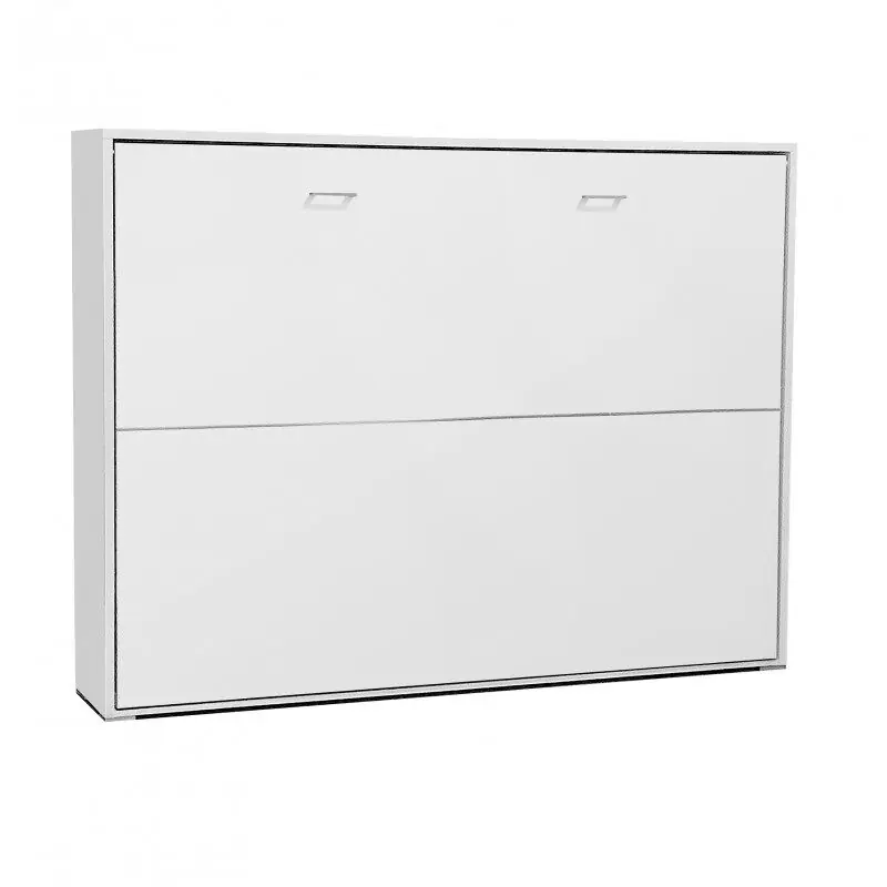 Cama abatible aglomerado melaminizado blanca 135x190cm - Descanso