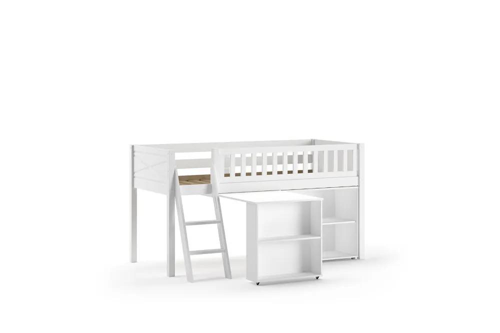 Cama alta infantil SCOTT 135x208x114 Blanco - Bebé