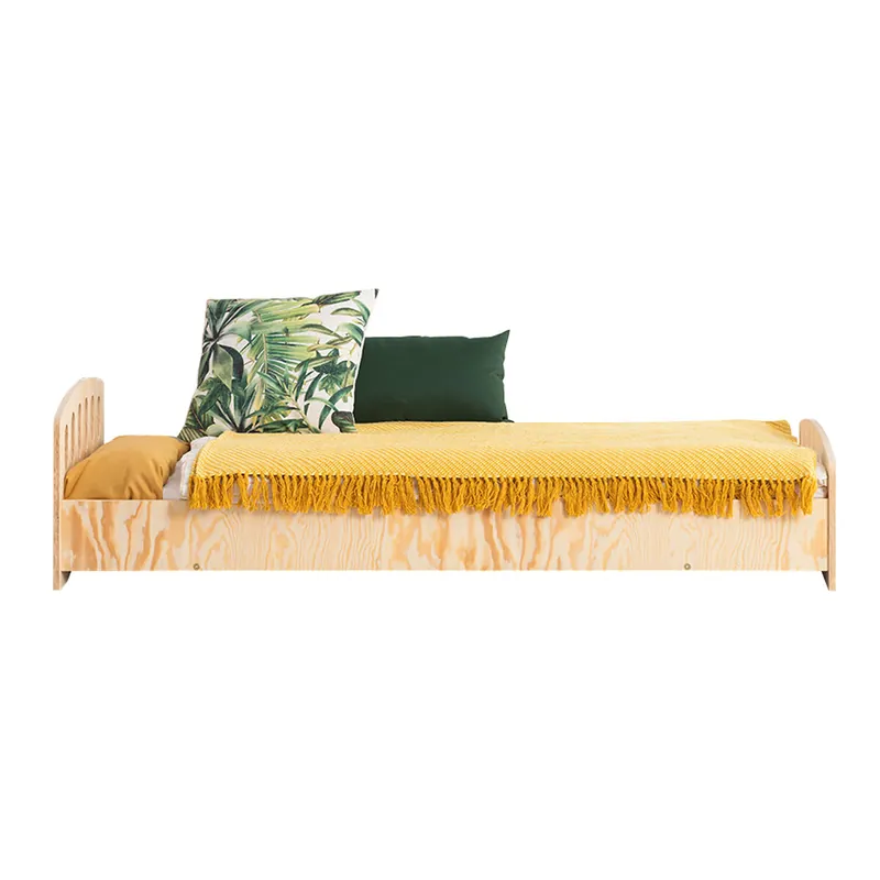 Cama 90x190 con somier Elea Madera - Descanso