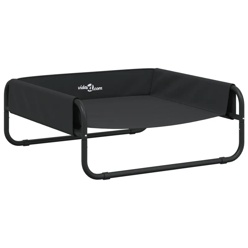 vidaXL Cama elevada para perros tela oxford y acero gris antracita - Jardín