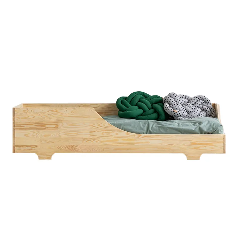 Cama 90x200 con somier Tonio Madera - Descanso