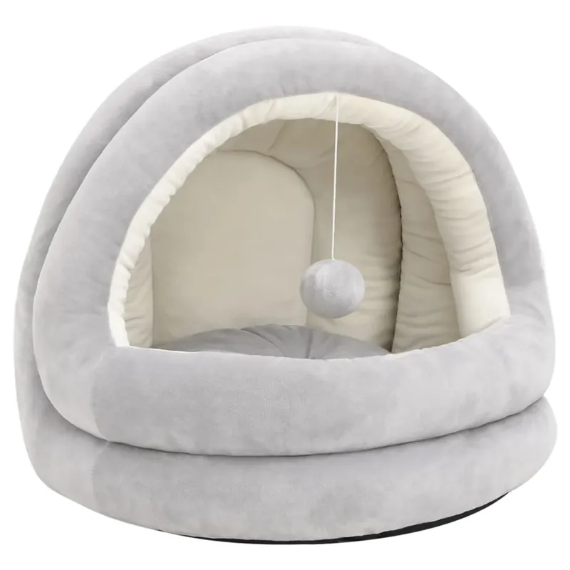 vidaXL Cama para gatos color gris y crema 50x50x45 cm - Jardín