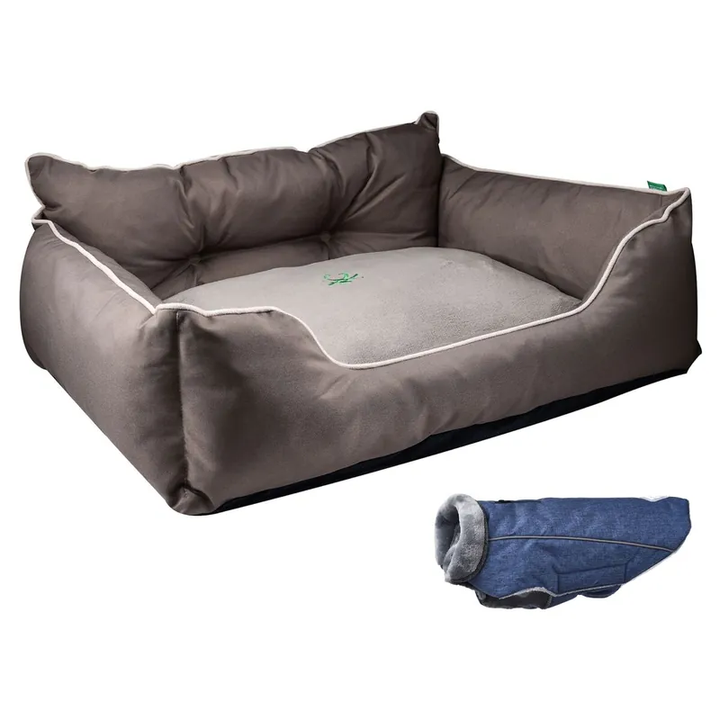 Cama para mascota + abrigo para mascotas - Jardín