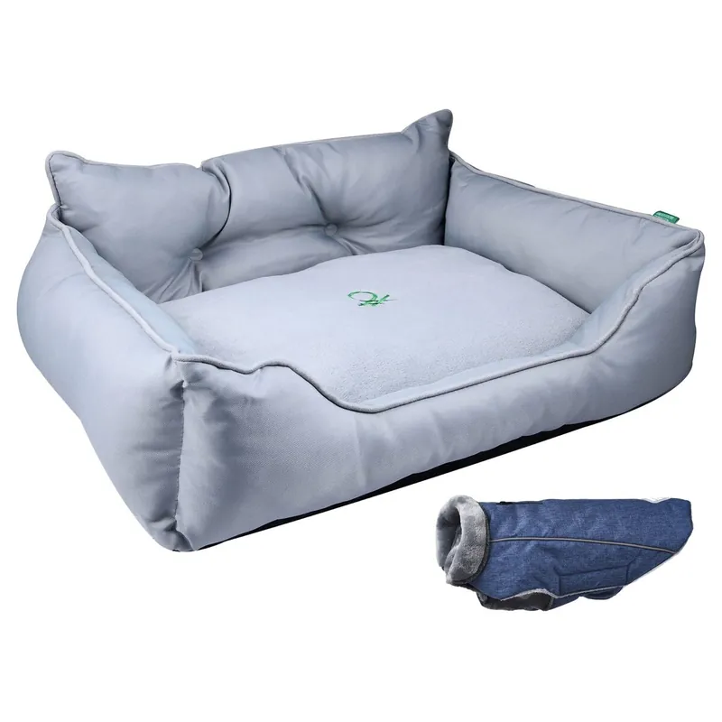 Cama para mascota + abrigo para mascotas - Jardín
