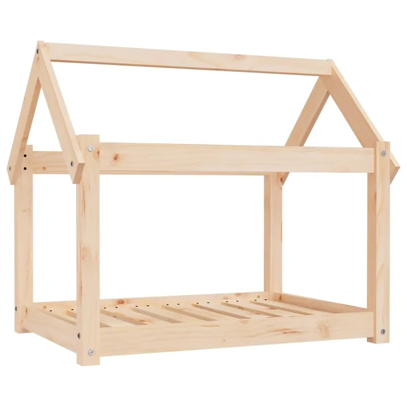 vidaXL Cama para perros madera maciza de pino 81x60x70 cm - Jardín