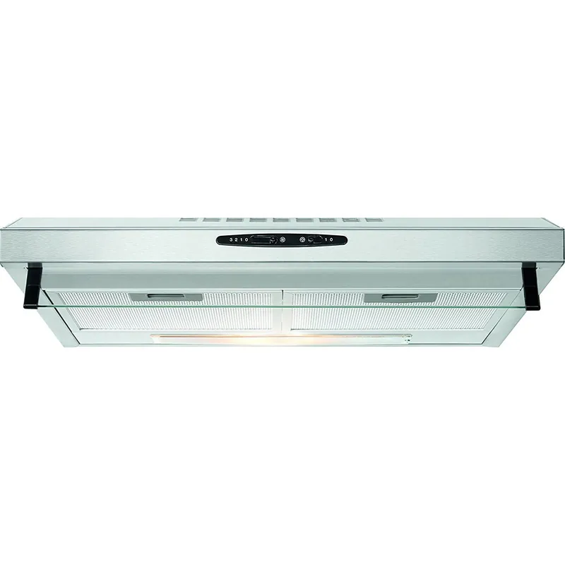 Bomann DU623.2I Campana Extractora 60cm, 3 Niveles Potencia, Recirculación Aire, Nivel Ruido 68 dB, Acero Inoxidable, 105, Plata - Electrodomésticos